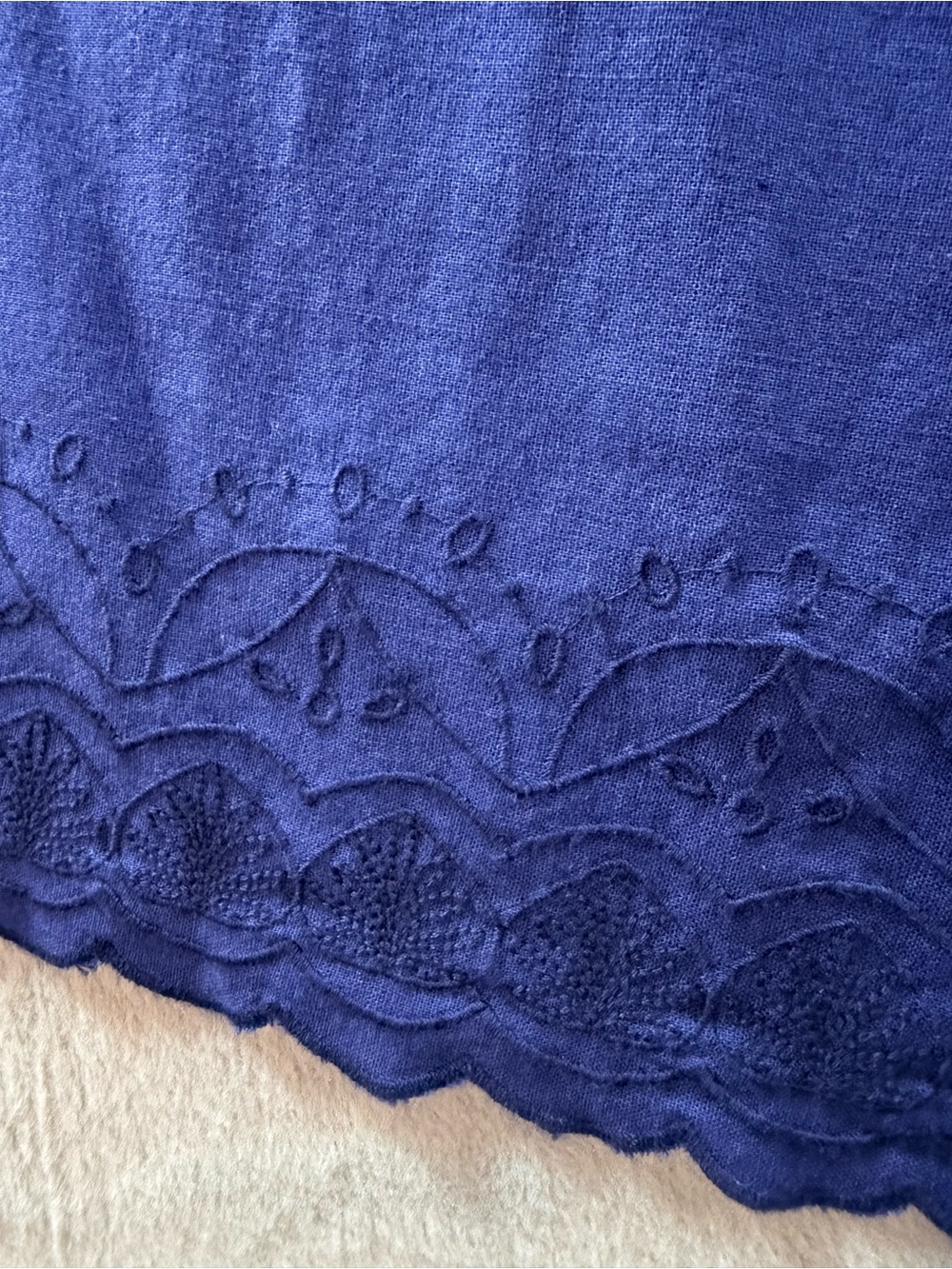 Roller Rabbit - Blue Scalloped Embroidered Set - Picture 6 of 12